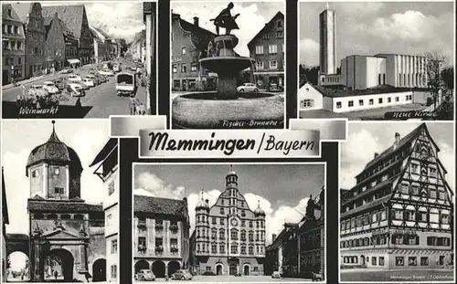 Memmingen Weinmarkt Kirche  / Memmingen /Memmingen Stadtkreis