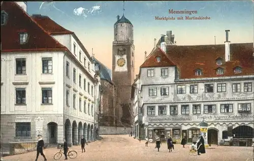Memmingen Marktplatz Martinskirche / Memmingen /Memmingen Stadtkreis