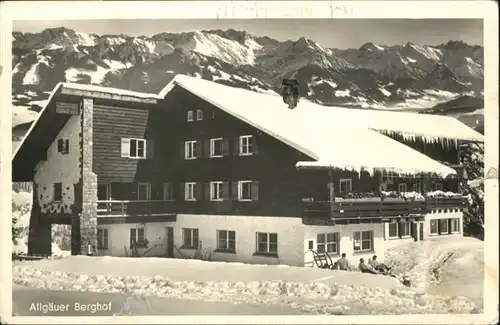 Sonthofen Oberallgaeu Berggasthaus Allgaeuer Berghof / Sonthofen /Oberallgaeu LKR