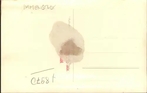 Immenstadt Allgaeu [Handschriftlich] / Immenstadt i.Allgaeu /Oberallgaeu LKR