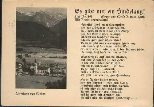 Hindelang Gedicht Kirche  / Bad Hindelang /Oberallgaeu LKR