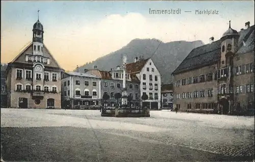 Immenstadt Allgaeu Marktplatz  / Immenstadt i.Allgaeu /Oberallgaeu LKR