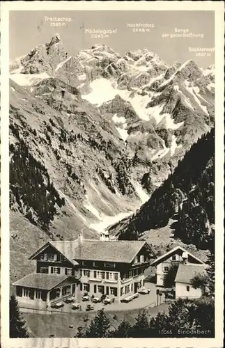 Oberstdorf Einoedsbach, Trettachspitze, Maedelegabel, Hochfrottspitze / Oberstdorf /Oberallgaeu LKR