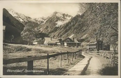 Oberstdorf Spiekmannsau / Oberstdorf /Oberallgaeu LKR