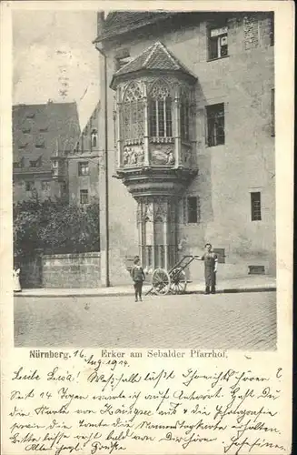 Nuernberg Erker am Sebalder Pfarrhof / Nuernberg /Nuernberg Stadtkreis