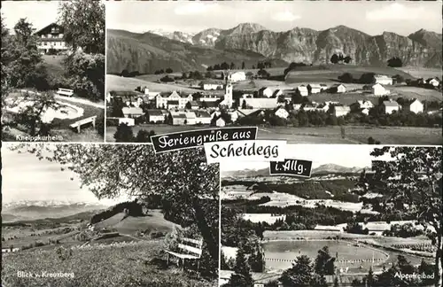 Scheidegg Allgaeu Alpenfreibad Kneippkurheim  / Scheidegg /Lindau LKR