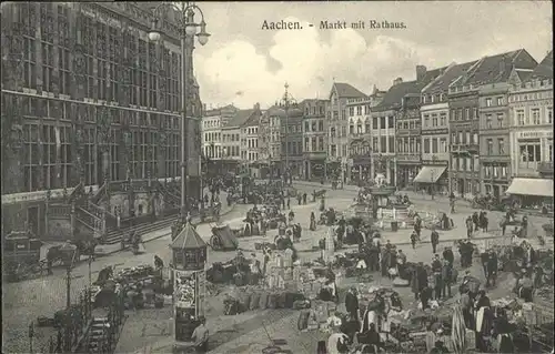 Aachen Markt Rathaus  / Aachen /Aachen LKR