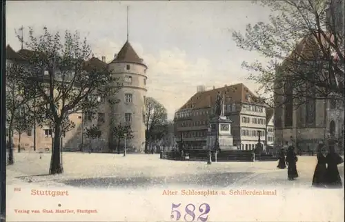 Stuttgart Alter Schlossplatz
Schillerdenkmal / Stuttgart /Stuttgart Stadtkreis