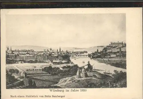 Wuerzburg wuerzburg 1850 / Wuerzburg /Wuerzburg LKR