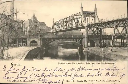 Berlin Bruecke ueber Anhalter Bahn
Landwehrkanal / Berlin /Berlin Stadtkreis