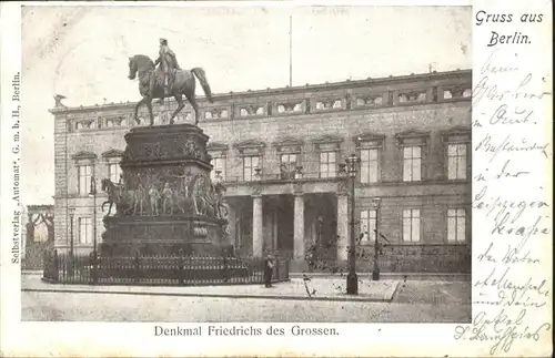 Berlin Denkmal Friedrichs des Grossen / Berlin /Berlin Stadtkreis