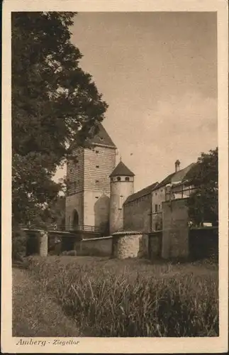 Amberg Oberpfalz Ziegeltor / Amberg /Amberg Stadtkreis