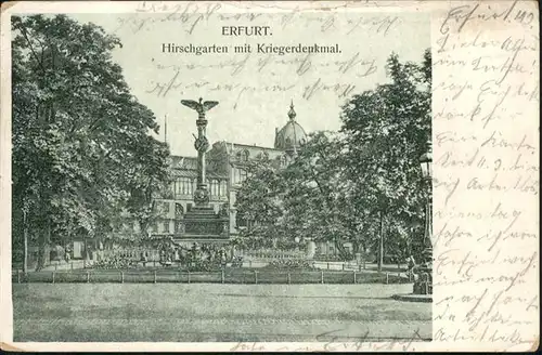 Erfurt Hirschgarten
Kriegerdenkmal / Erfurt /Erfurt Stadtkreis