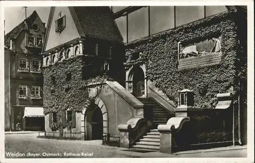 Weiden Oberpfalz Rathaus Relief / Weiden i.d.OPf. /Weiden Stadtkreis