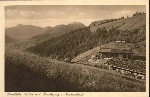 Schliersee Gindelalp Bodenschneid / Schliersee /Miesbach LKR