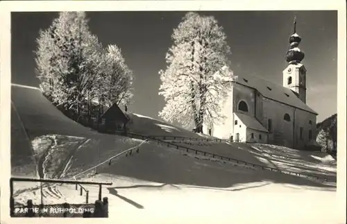 Ruhpolding Kirche Winter / Ruhpolding /Traunstein LKR