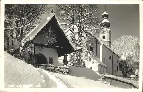 Ruhpolding Kirche Winter / Ruhpolding /Traunstein LKR
