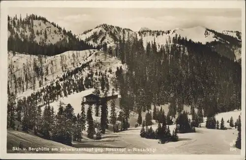 Schliersee Ski Berghuette Schwarzenkopf Rosskopf Risserkoegl / Schliersee /Miesbach LKR