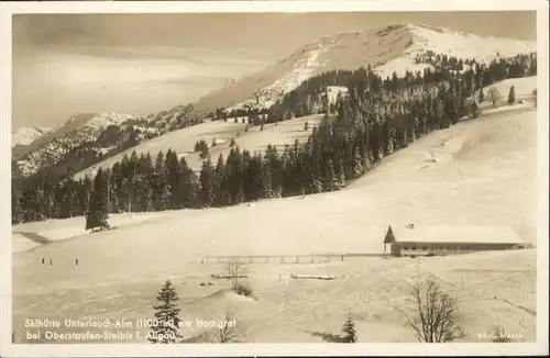 Oberstaufen Skihuette Unterlauchalm Hochgrat / Oberstaufen /Oberallgaeu LKR