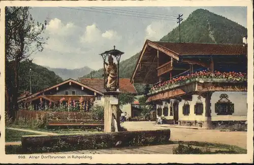 Ruhpolding Dorfbrunnen / Ruhpolding /Traunstein LKR