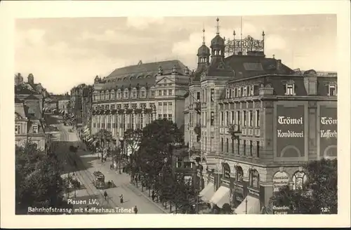 Plauen Vogtland Bahnhofstrasse Kaffeehaus Troemel / Plauen /Vogtlandkreis LKR