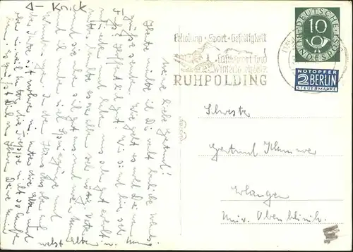 Ruhpolding Sonntagshorn Reiffelberge / Ruhpolding /Traunstein LKR