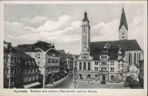 Ingolstadt Donau Rathaus, untere Pfarrkirche
St. Moritz / Ingolstadt /Ingolstadt Stadtkreis