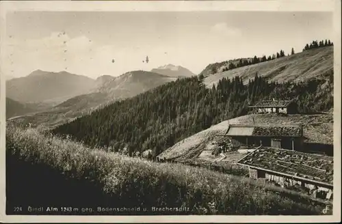 Gindelalm Bodenschneid Brecherspitz / Schliersee /Miesbach LKR