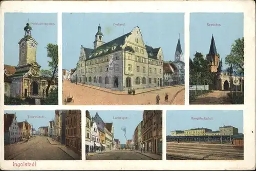 Ingolstadt Donau Kreuztor, Theresienstrasse, Ludwigsstrasse, hauptbahnhof, Schloss / Ingolstadt /Ingolstadt Stadtkreis