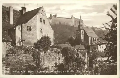 Kulmbach Schlossgraben Stadtmauer / Kulmbach /Kulmbach LKR
