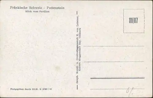 Pottenstein Oberfranken  / Pottenstein /Bayreuth LKR