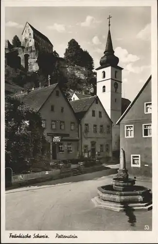 Pottenstein Oberfranken Brunnen / Pottenstein /Bayreuth LKR