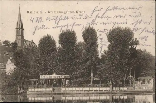 Halle Saale Krug zum gruenen Kranz / Halle /Halle Saale Stadtkreis