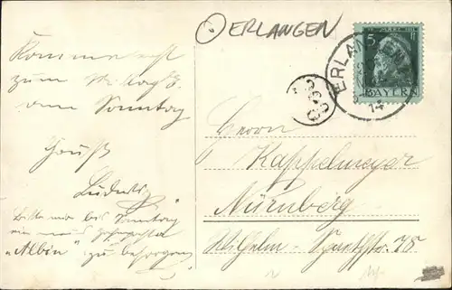 Erlangen [Handschriftlich] / Erlangen /Erlangen Stadtkreis