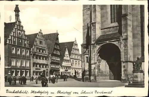 Dinkelsbuehl Marktplatz
Schmid Denkmal / Dinkelsbuehl /Ansbach LKR