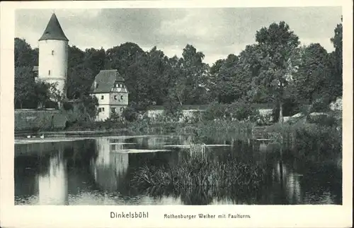 Dinkelsbuehl Rothenburger Weiher
Faulturm / Dinkelsbuehl /Ansbach LKR
