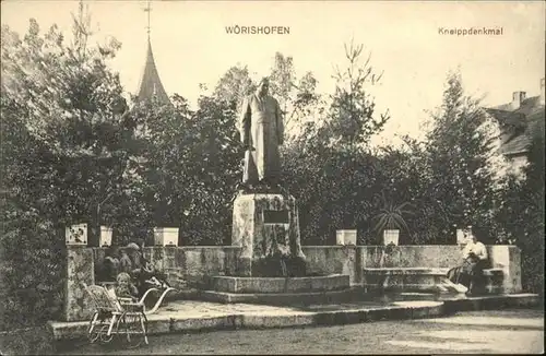 Bad Woerishofen Kneippdenkmal / Bad Woerishofen /Unterallgaeu LKR