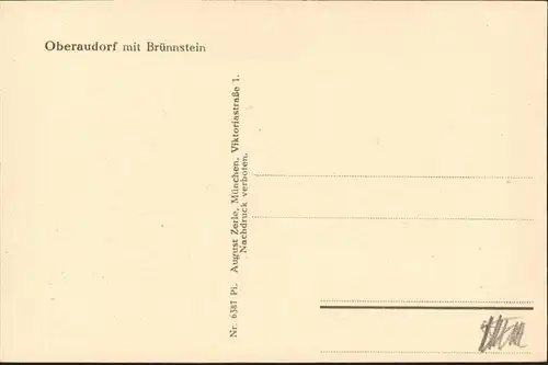 Oberaudorf Bruenstein / Oberaudorf /Rosenheim LKR