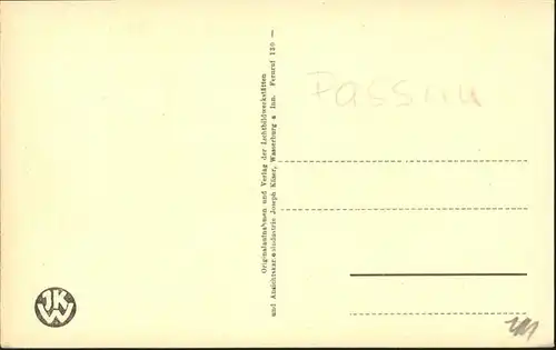 Passau [Handschriftlich] Institut Freudenhain Klassenzimmer / Passau /Passau LKR