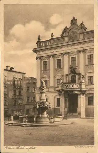 Passau Residenzplatz Brunnen / Passau /Passau LKR