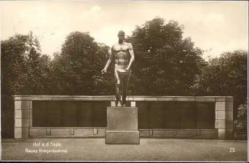 Hof Saale Neues Krieger Denkmal  / Hof /Hof LKR