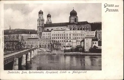 Passau Innbruecke Hauptpost Amtsgericht / Passau /Passau LKR