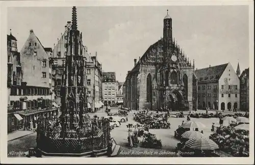 Nuernberg A.H. Platz Brunnen Dom / Nuernberg /Nuernberg Stadtkreis