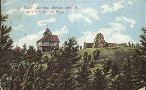 Erfurt Bauernhaus Bismarckdenkmal Riechheimer Berg / Erfurt /Erfurt Stadtkreis