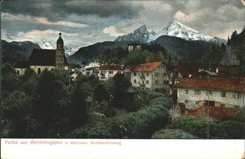 Berchtesgaden Watzmann Gewitterstimmung / Berchtesgaden /Berchtesgadener Land LKR