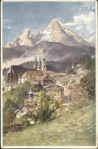 Berchtesgaden Kuenstler E. Harrison Compton / Berchtesgaden /Berchtesgadener Land LKR