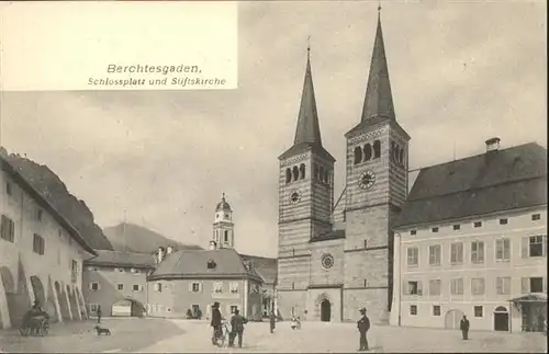 Berchtesgaden Schlossplatz Stiftskirche / Berchtesgaden /Berchtesgadener Land LKR