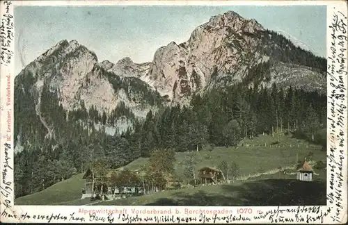 Berchtesgaden Alpenwirtschaft Vorderbrand / Berchtesgaden /Berchtesgadener Land LKR