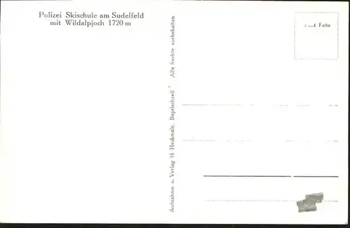 Bayrischzell Polizei Skischule Sudelfeld Wildalpjoch / Bayrischzell /Miesbach LKR