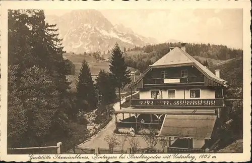Berchtesgaden Gaststaette theresienklause
Hintergein
Untersberg / Berchtesgaden /Berchtesgadener Land LKR